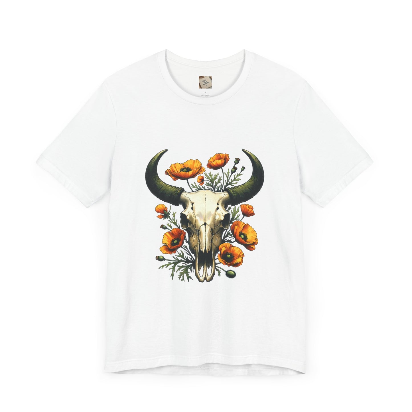 Comfort Colors Boho Cow Skull Shirt, Cowgirl Shirt, Skull Shirt, Western Clothing, Cowboy, Boho Cow Skull, Bull Shull Shirt, Longhorn Shirt