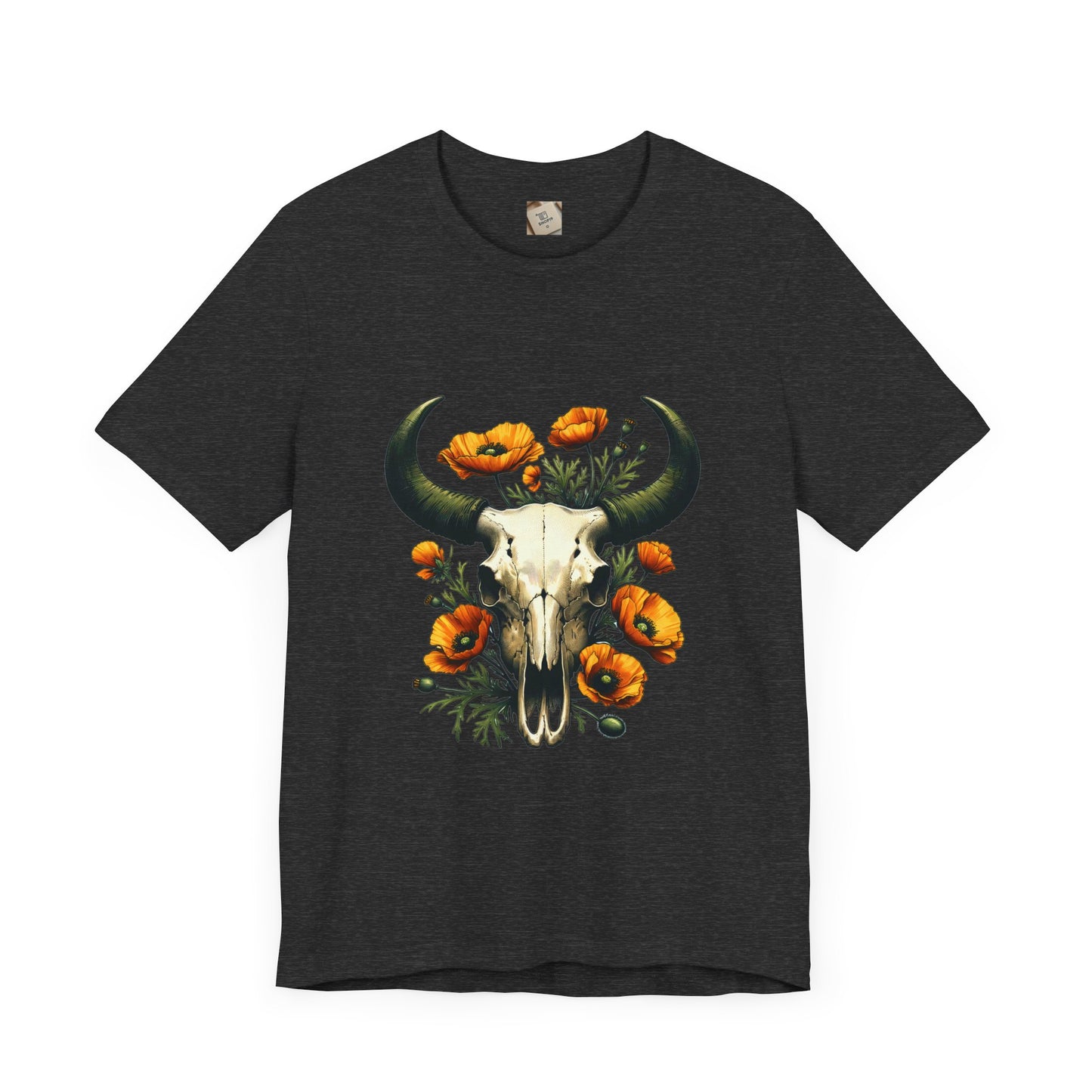 Comfort Colors Boho Cow Skull Shirt, Cowgirl Shirt, Skull Shirt, Western Clothing, Cowboy, Boho Cow Skull, Bull Shull Shirt, Longhorn Shirt