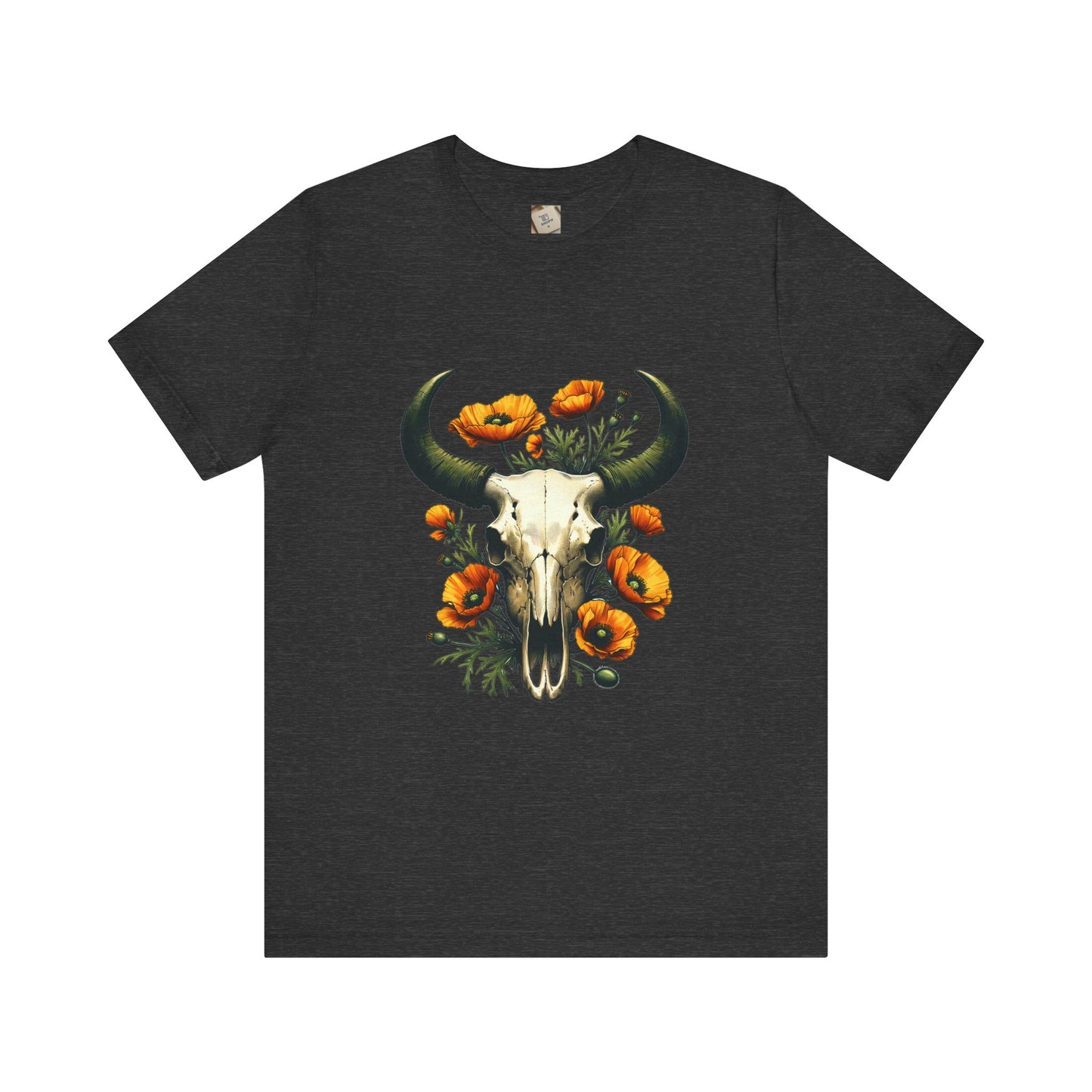 Comfort Colors Boho Cow Skull Shirt, Cowgirl Shirt, Skull Shirt, Western Clothing, Cowboy, Boho Cow Skull, Bull Shull Shirt, Longhorn Shirt