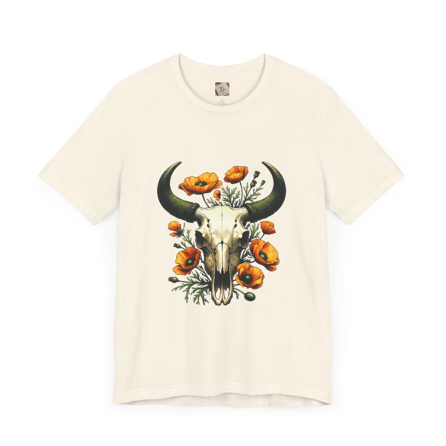 Comfort Colors Boho Cow Skull Shirt, Cowgirl Shirt, Skull Shirt, Western Clothing, Cowboy, Boho Cow Skull, Bull Shull Shirt, Longhorn Shirt