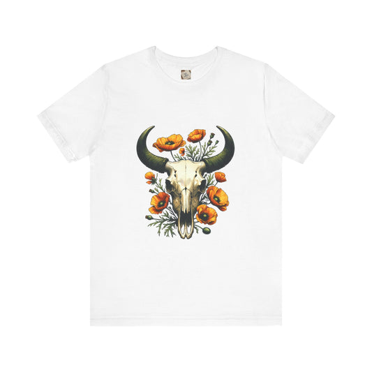 Comfort Colors Boho Cow Skull Shirt, Cowgirl Shirt, Skull Shirt, Western Clothing, Cowboy, Boho Cow Skull, Bull Shull Shirt, Longhorn Shirt