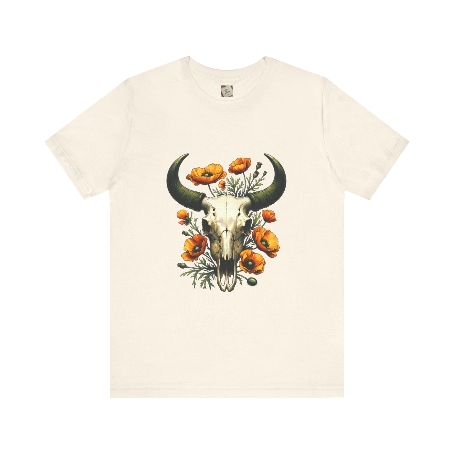 Comfort Colors Boho Cow Skull Shirt, Cowgirl Shirt, Skull Shirt, Western Clothing, Cowboy, Boho Cow Skull, Bull Shull Shirt, Longhorn Shirt